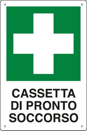 cartello polionda CASSETTA DI PRONTO SOCCORSO