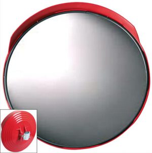 Specchio parabolico infrangibile con visiera