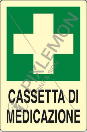 cartello CASSETTA DI MEDICAZIONE
