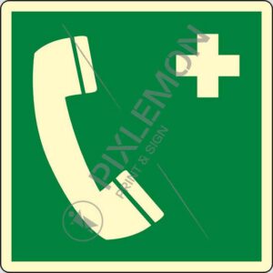 cartello (telefono di emergenza - emergency telephone)