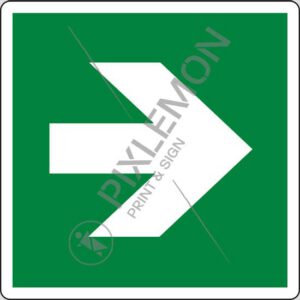cartello (freccia direzionale, incremento di 90°, condizioni di sicurezza - direction, arrow 90° increments, safe condition)
