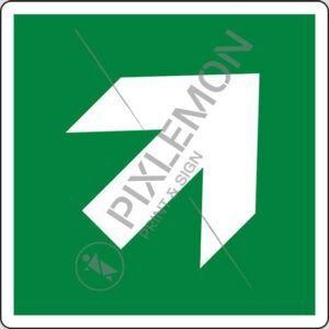 cartello (freccia direzionale di 45°, incremento di 90°, condizioni di sicurezza - direction, 45° arrow 90° increments, safe condition)