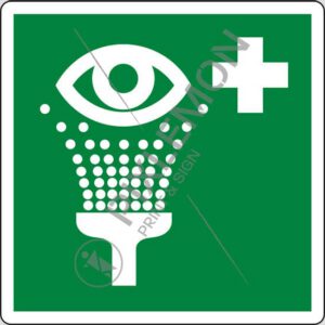 cartello (lavaocchi di emergenza - eyewash station)