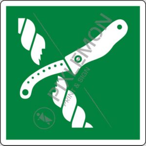 cartello (coltello sul gommone di salvataggio - liferaft knife)
