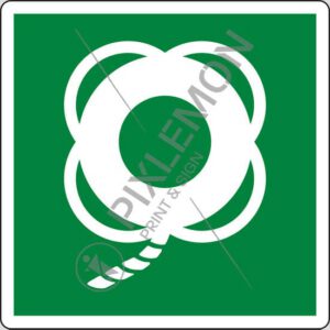 cartello (salvagente con cima - lifebuoy with line)