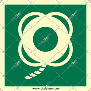 cartello (salvagente con cima - lifebuoy with line)