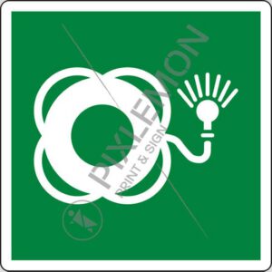 cartello (salvagente con boetta luminosa - lifebuoy with light)