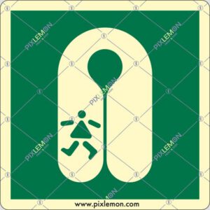 cartello (giubbotto di salvataggio per bambini - child's lifejacket)