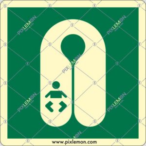 cartello (giubbotto di salvataggio per neonati - infant's lifejacket)