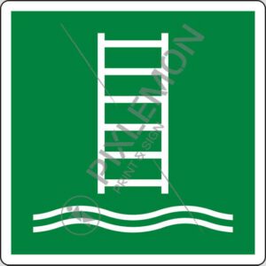 cartello (scaletta per l'imbarco/biscaglina - embarkation ladder)