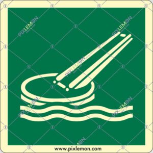 cartello (scivolo di abbandono nave - marine evacuation slide)
