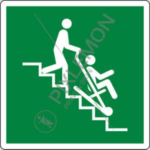 cartello (sedia di evacuazione - evacuation chair)