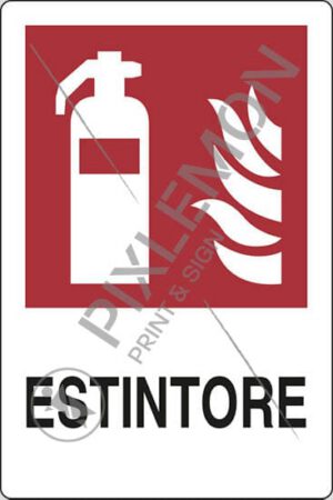 cartello ESTINTORE