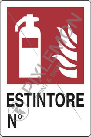 cartello ESTINTORE N°