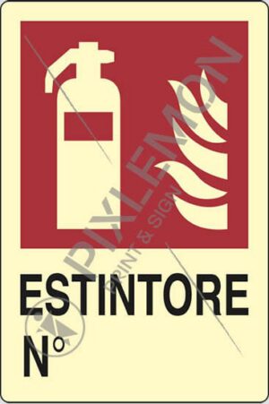 cartello ESTINTORE N°