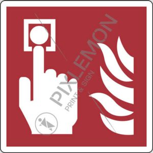 cartello (allarme antincendio - fire alarm call point)
