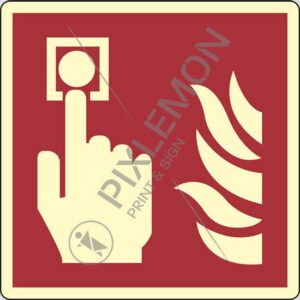 cartello (allarme antincendio - fire alarm call point)