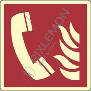 cartello (telefono di emergenza antincendio - fire emergency telephone)
