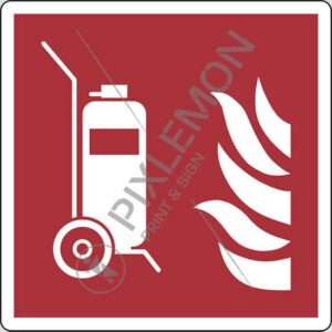 cartello (estintore carrellato - wheeled fire extinguisher)