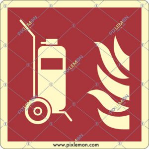 adesivo (estintore carrellato - wheeled fire extinguisher)