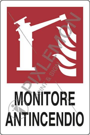 cartello MONITORE ANTINCENDIO