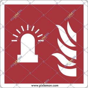 sign (Fire alarm flashing light)