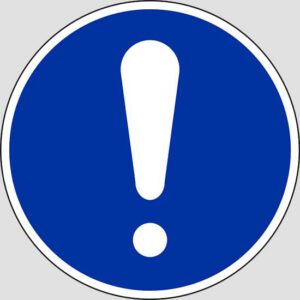 cartello (general mandatory action sign)