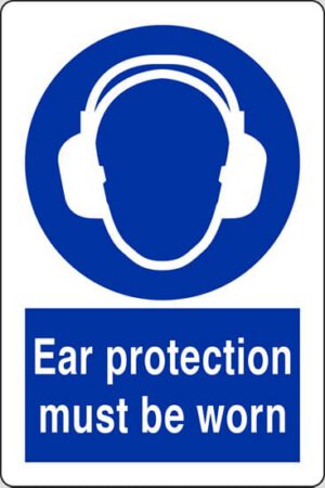 Ear protection must be worn