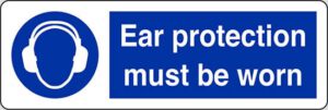 Ear protection must be worn