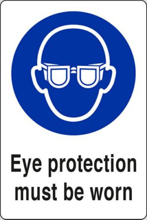 Eye protection must be worn