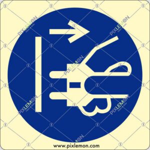 cartello (E obbligatorio staccare la corrente - disconnect mains plug from electrical outlet)