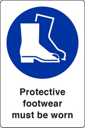 Protective footwear must be worn