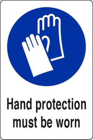 Hand protection must be worn