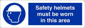 Safety helmets must be worn in this area