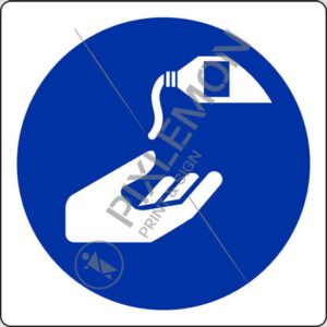 cartello (è obbligatorio usare la crema barriera - use barrier cream)