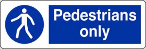 Pedestrians only