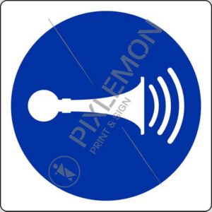 cartello (azionare il clacson - sound horn)