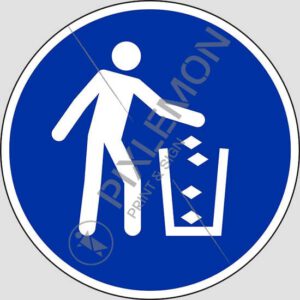 cartello (use litter bin)