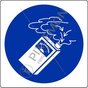 cartello (usare rivelatori di gas - use gas detector)