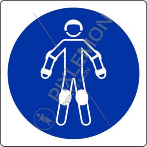 cartello (indossare protezioni per pattinaggio - wear protective roller sport equipment)