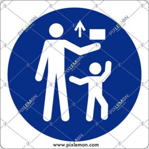 sign (Keep out of reach of children)