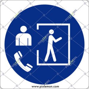 cartello (Entrare solo con un supervisore esterno - Entry only with supervisor outside)