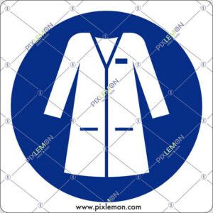 cartello (Indossare il camice da laboratorio - Wear laboratory coat)