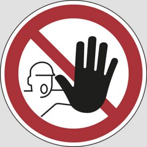 cartello (Zutritt für Unbefugte verboten)