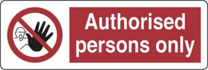 Authorised persons only
