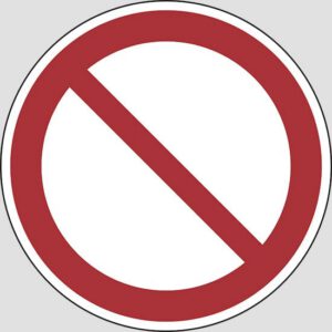 cartello (general prohibition sign)
