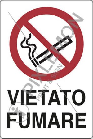 cartello VIETATO FUMARE