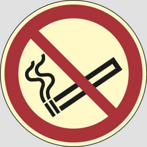 cartello (vietato fumare - no smoking)
