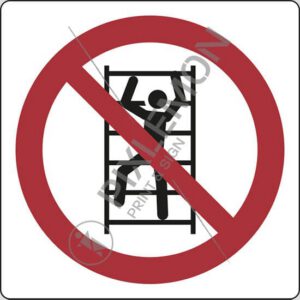 cartello (vietato arrampicarsi - no climbing)