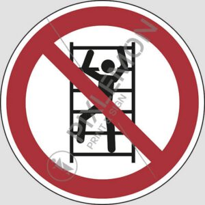 cartello (no climbing)